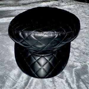 Quilted Black Hat (super cute!)